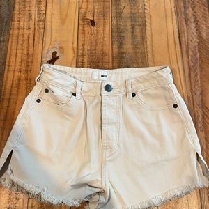 Cream shorts